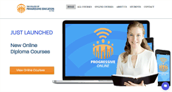 Desktop Screenshot of progressivecollege.ie